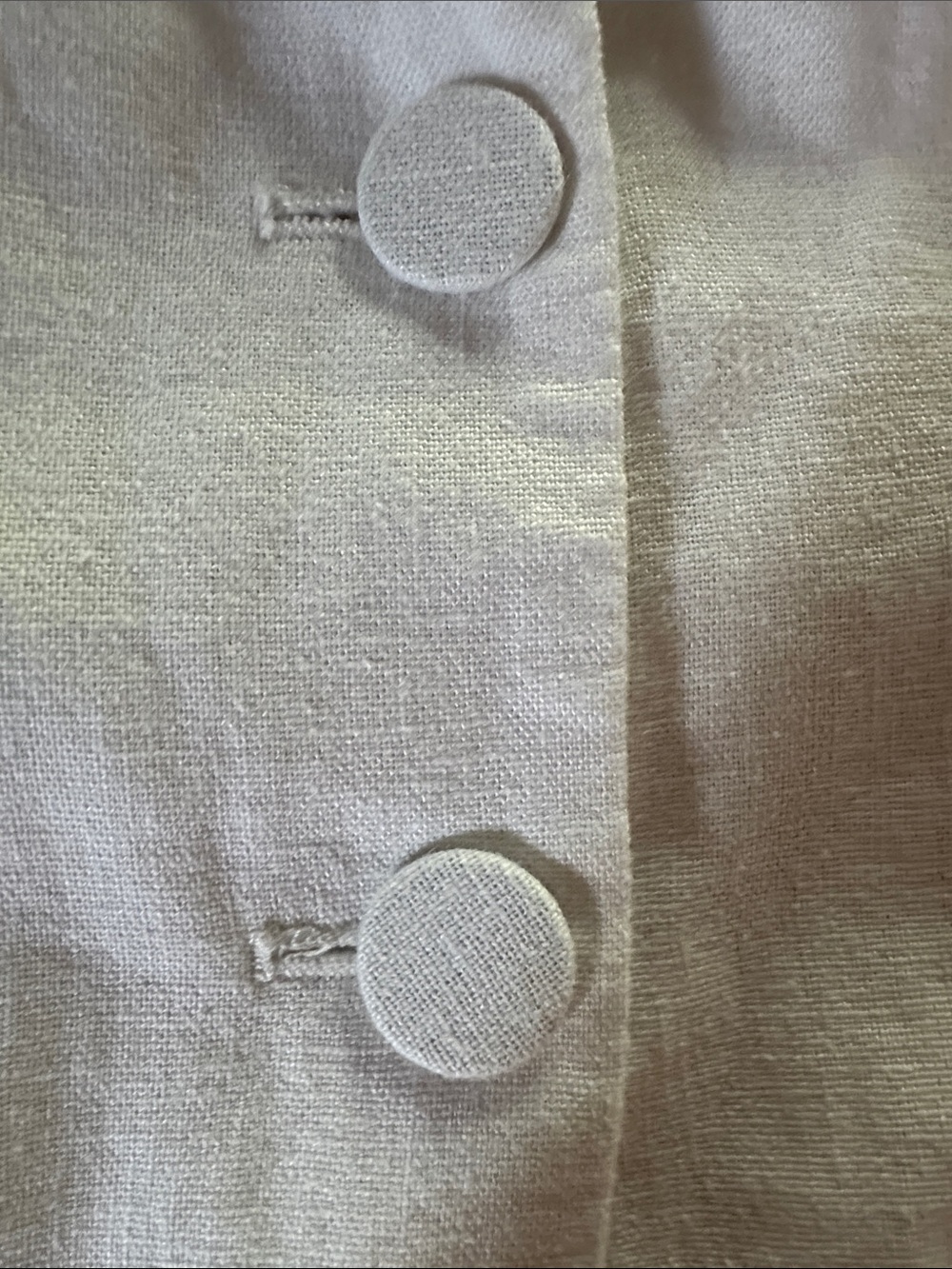 NWOT Rachel Zoe White Linen Sleeveless Button-Front Vest - Picture 7 of 9